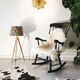 Rocking chair year 60, black wood