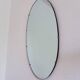 Vintage oval rockabilly mirror, 1960s