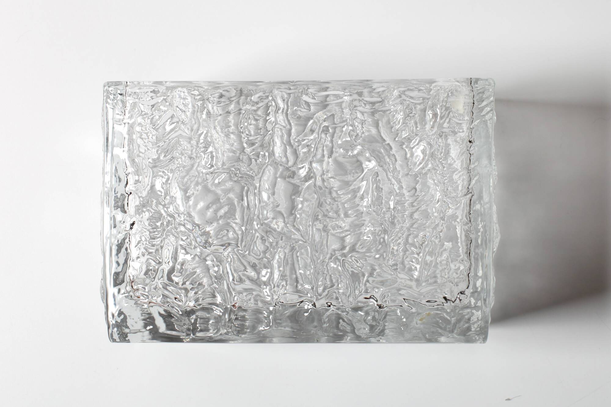 Vintage Sklo Union Glass Jardinière Vase Moravia / Vladislav Urban / 1968