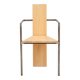 Chaise en bois et béton Jonas Bohlin, Suède, 1981