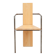 Chaise en bois et béton Jonas Bohlin, Suède, 1981