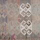 Vintage Turkish hallway rug 142x419 cm