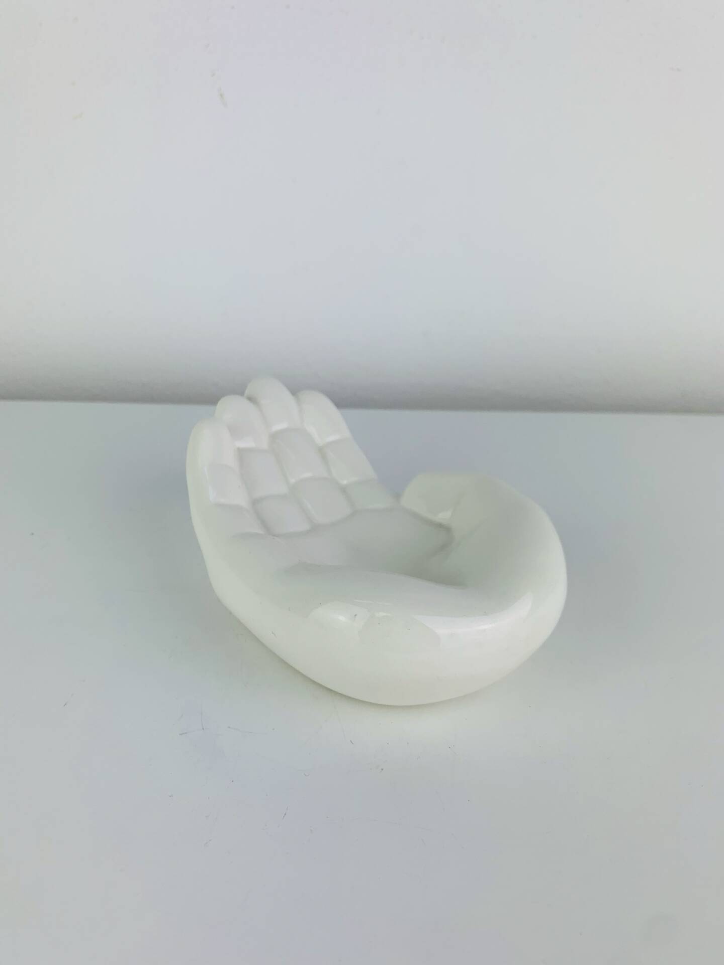 Vintage white ceramic catchall tray