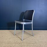 Set of 4 Silver chairs by Magistretti for Padova 1980 Italy