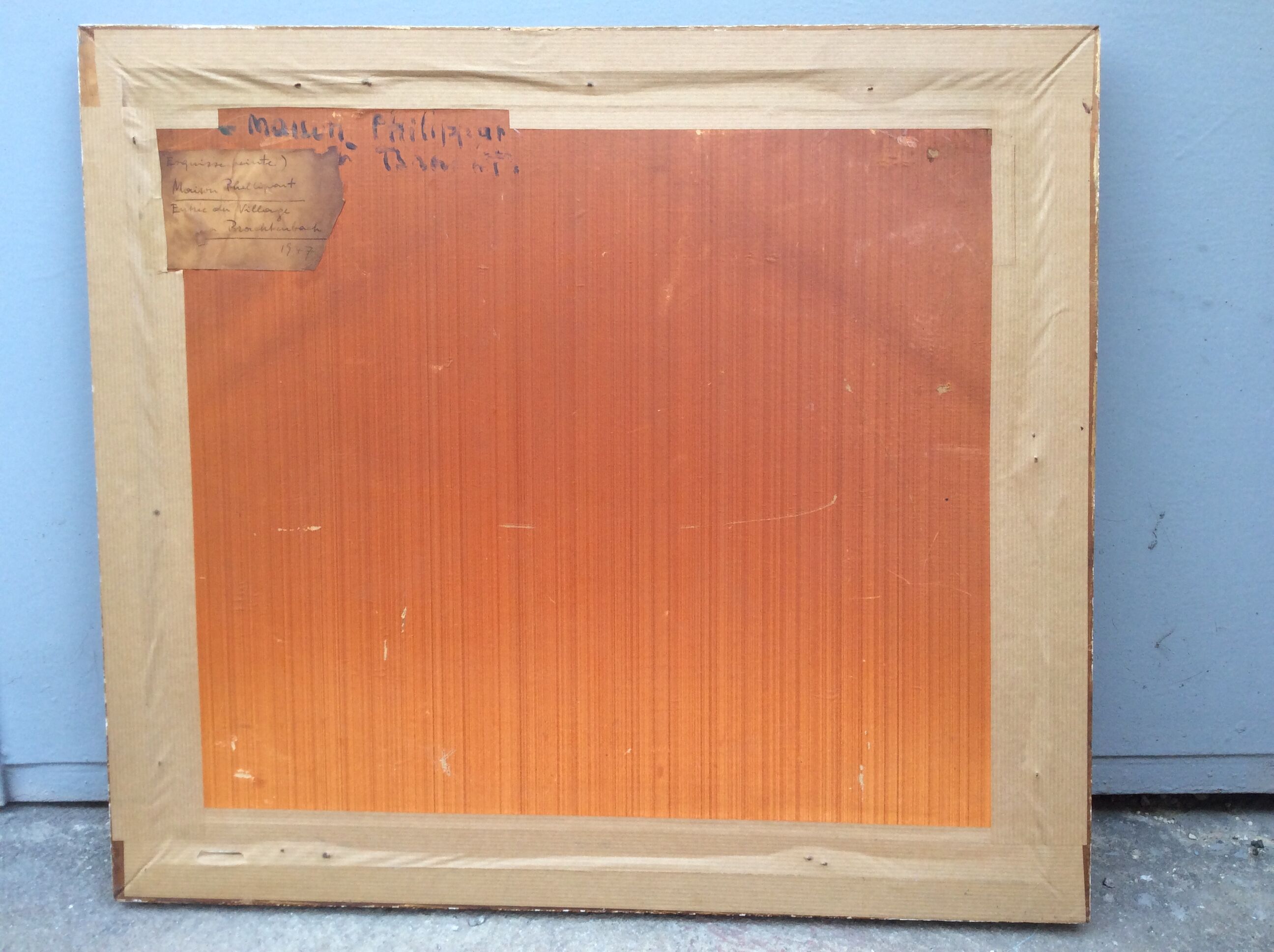 Signed landscape table