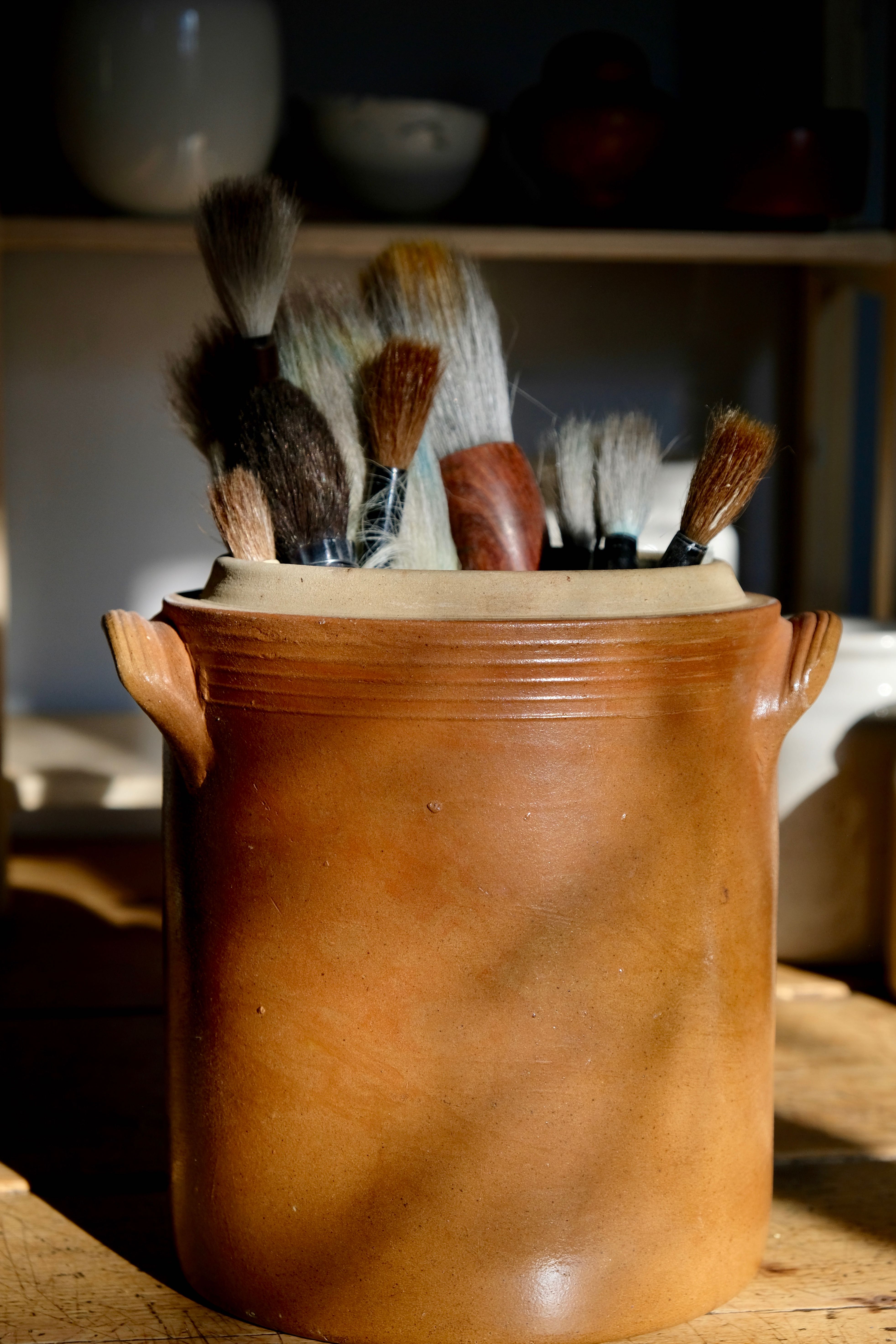 Ancient sandstone pot