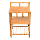Vintage 3-tier bamboo and rattan shelf