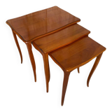 Set of 3 Vintage Louis XV Style Nesting Tables #D819
