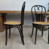 Pair of chairs bentwood black