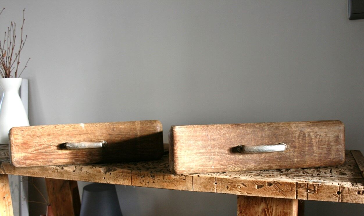 Antique wooden drawers