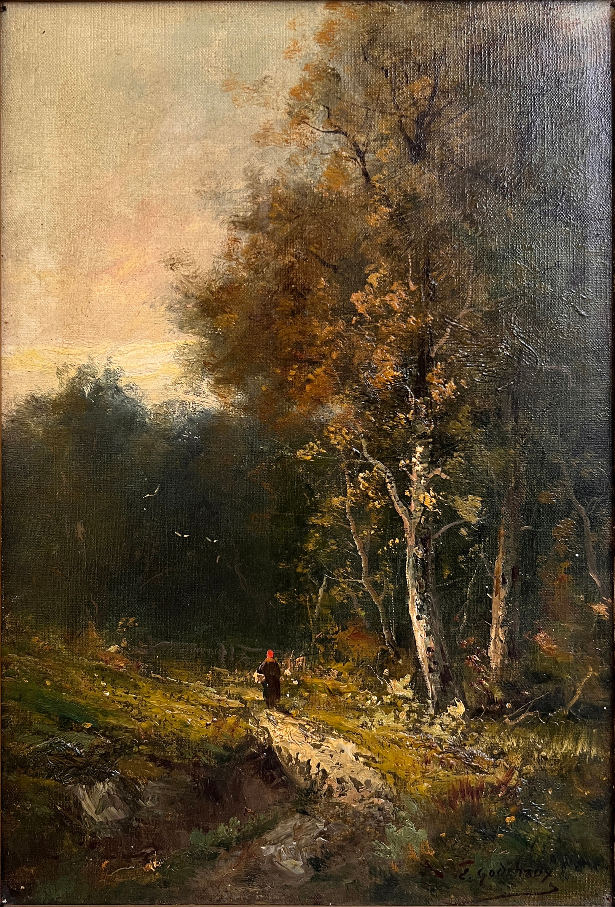 Oil on canvas by Emile Godchaux - Painting