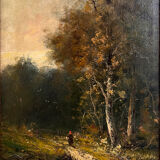 Oil on canvas by Emile Godchaux - Painting