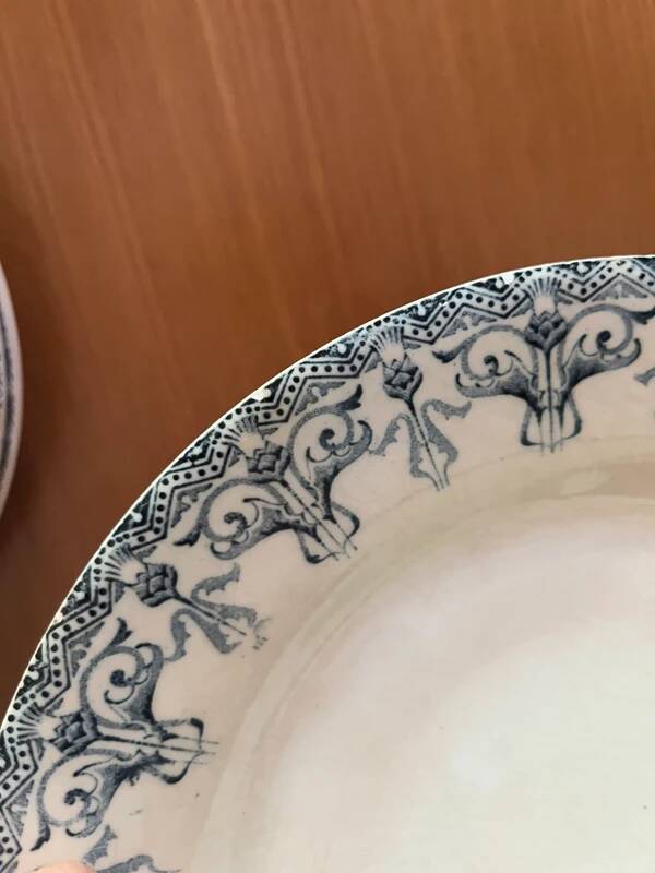 Gien flat plates - Iron earth