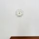 White Flush Light or Wall Lamp by Glashütte Limburg