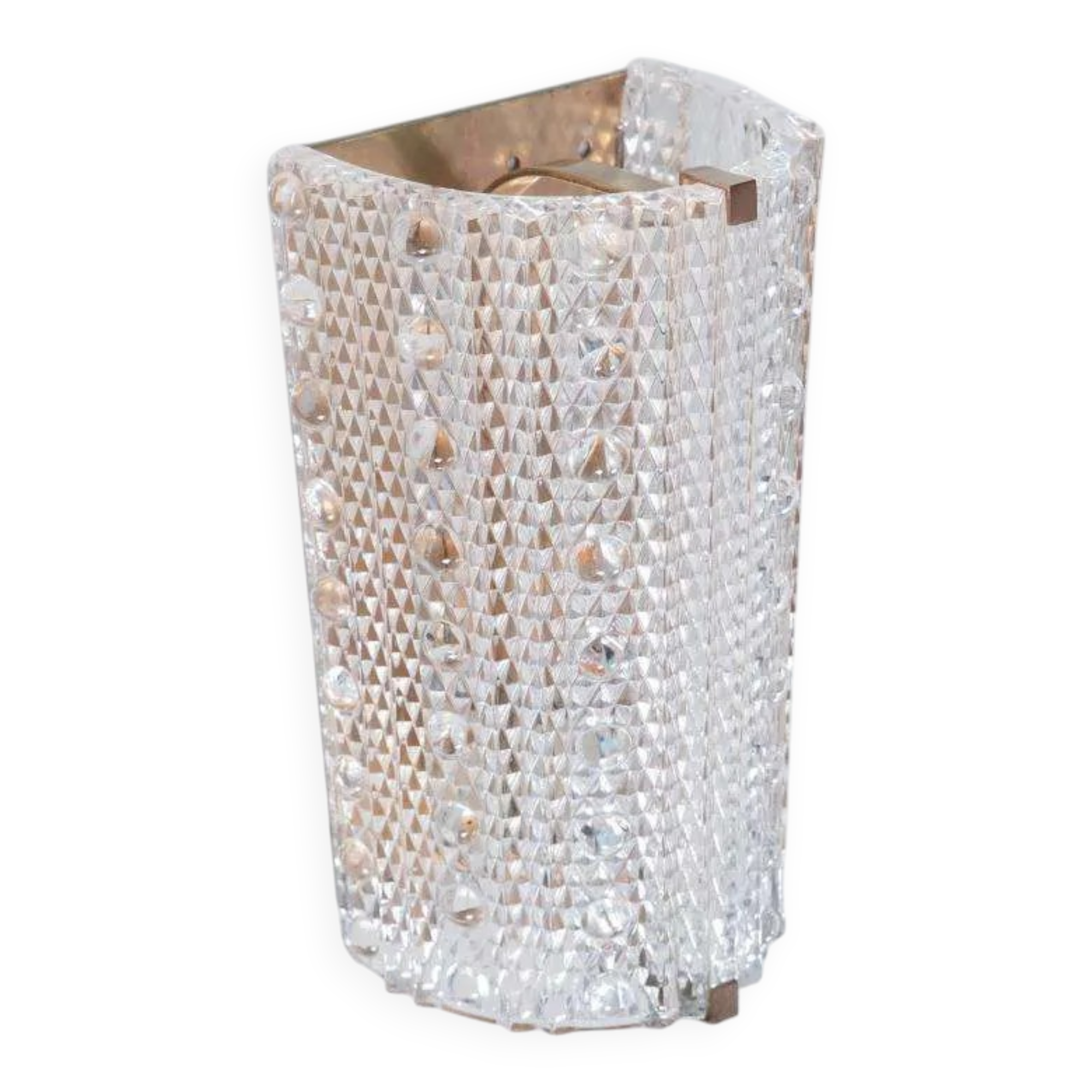 Vintage glass wall sconces by Carl Fagerlund, Lyfa glass sconces.