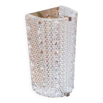 Vintage glass wall sconces by Carl Fagerlund, Lyfa glass sconces.