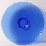 Mid-Century Murano Glass Plate: Cobalt Blue Guido Ferro Centerpiece