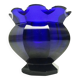 Vase Biedermeier, verre cobalt, République tchèque, 19e siècle