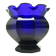 Vase Biedermeier, verre cobalt, République tchèque, 19e siècle
