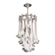 Great Design Murano Glass White Chandelier “Calle” by Venini, 1970