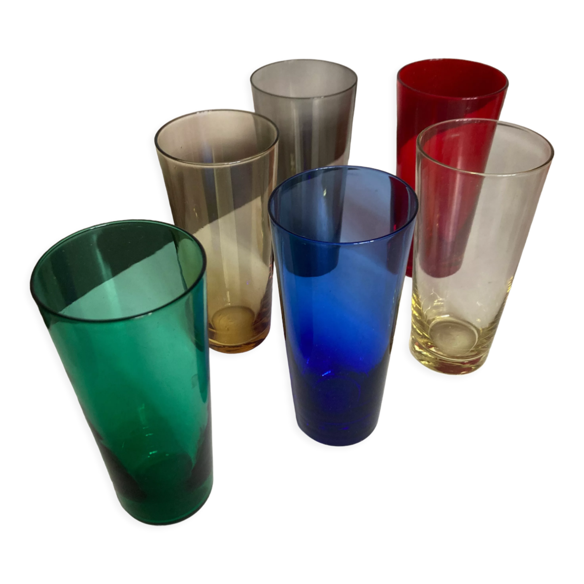 Product Pop up Christmas 22 set 6 glasses multicolored cups