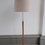 Adjustable danish floor lamp by Domus in teak and wool