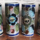 6 ceramic cup vases by Mexico