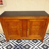 Art Deco sideboard, light oak and black