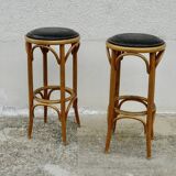 Pair of vintage bentwood bar stools
