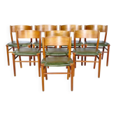 Teak Chairs by Georg Leowald for Wilkhahn, Set of 8 1960s