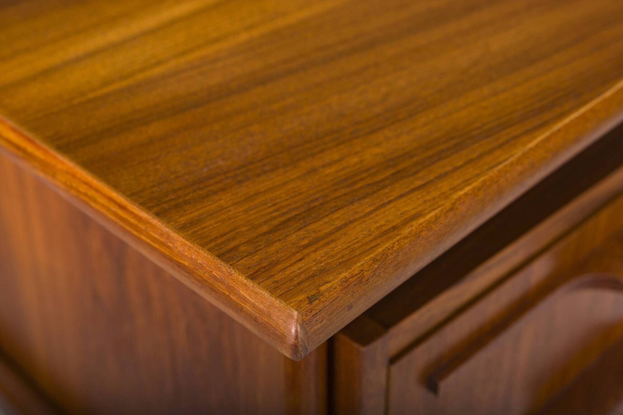 Danish Teak Boomerang Desk by Imha Mobelfabrik, 1970s