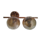 Applique 2 boules en verre