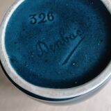 Flamed stoneware pitcher signed Denbac