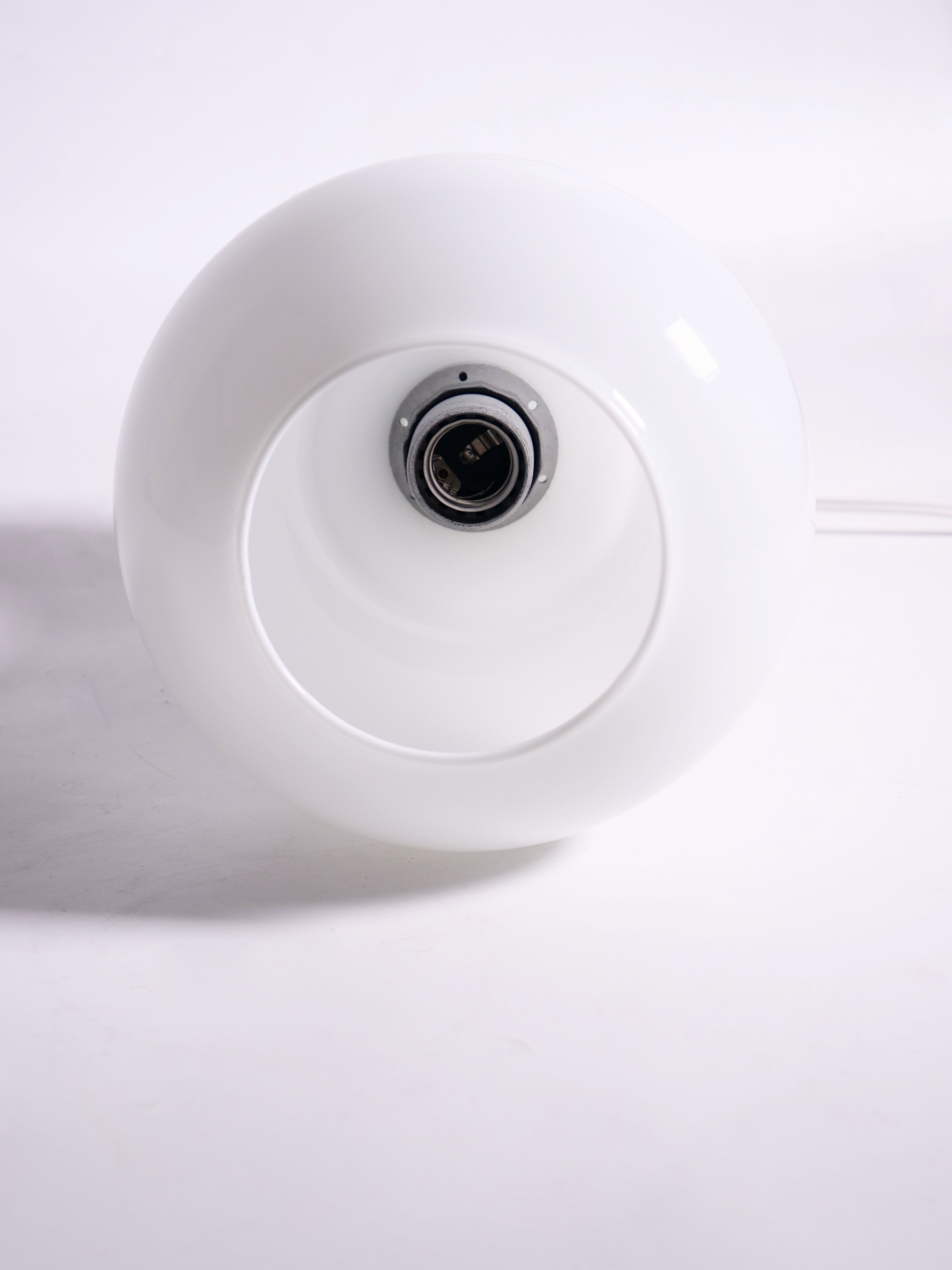 vintage white opaline lamp