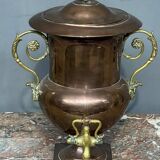 Antique samovar. Copper, solid bronze.
