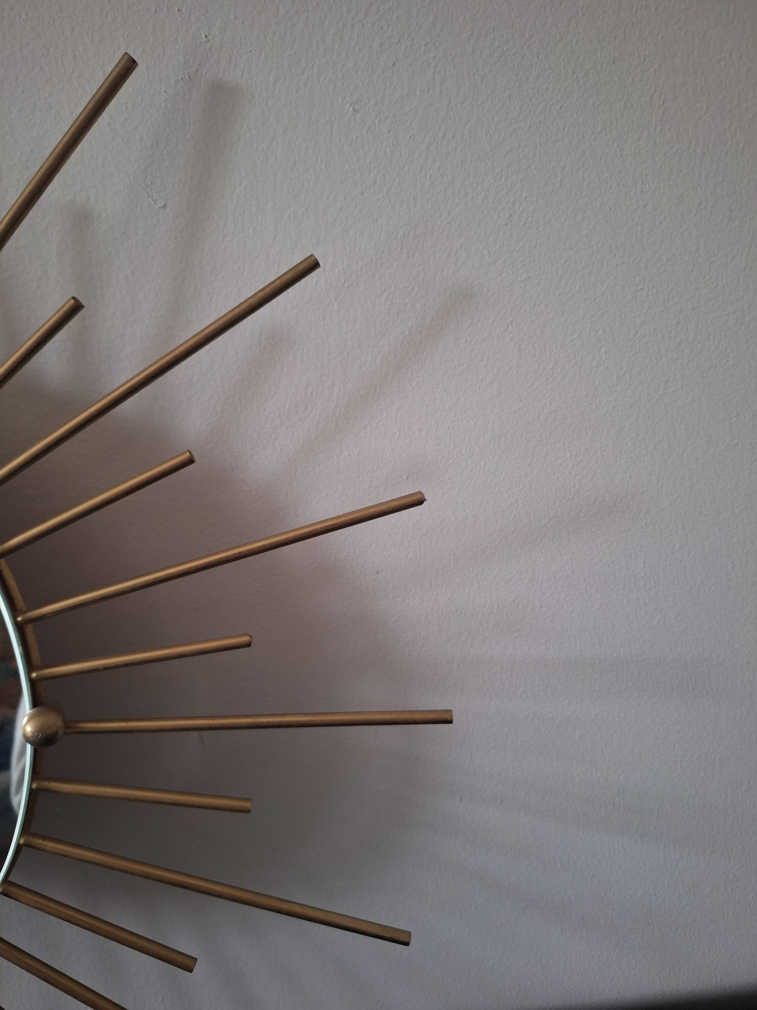 Vintage sunburst mirror