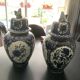 Pair potiches delfts by boch