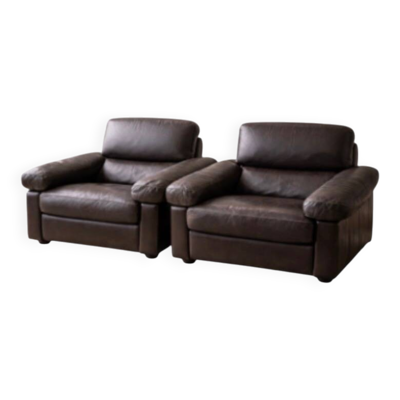 Paire de fauteuils Club Poltrona Frau buffle