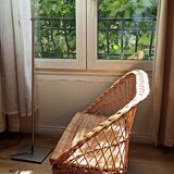 Vintage wicker chest bench