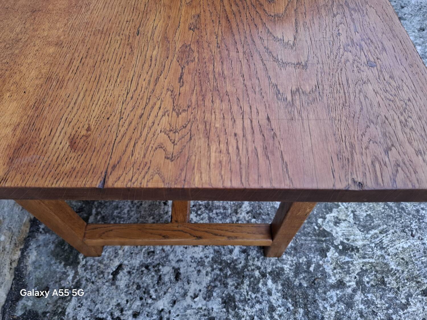 Oak farmhouse table 220 cm