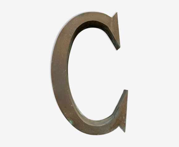 Old Sign Letter C