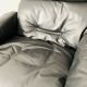 Danish Oak and Leather Lounge Chair with Ottoman
