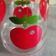 Pot saupoudrer Henkel, en verre, décor pomme