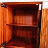 Credenza In Palissandro Monumentale Zebrawood Lacquered Mid-Century De