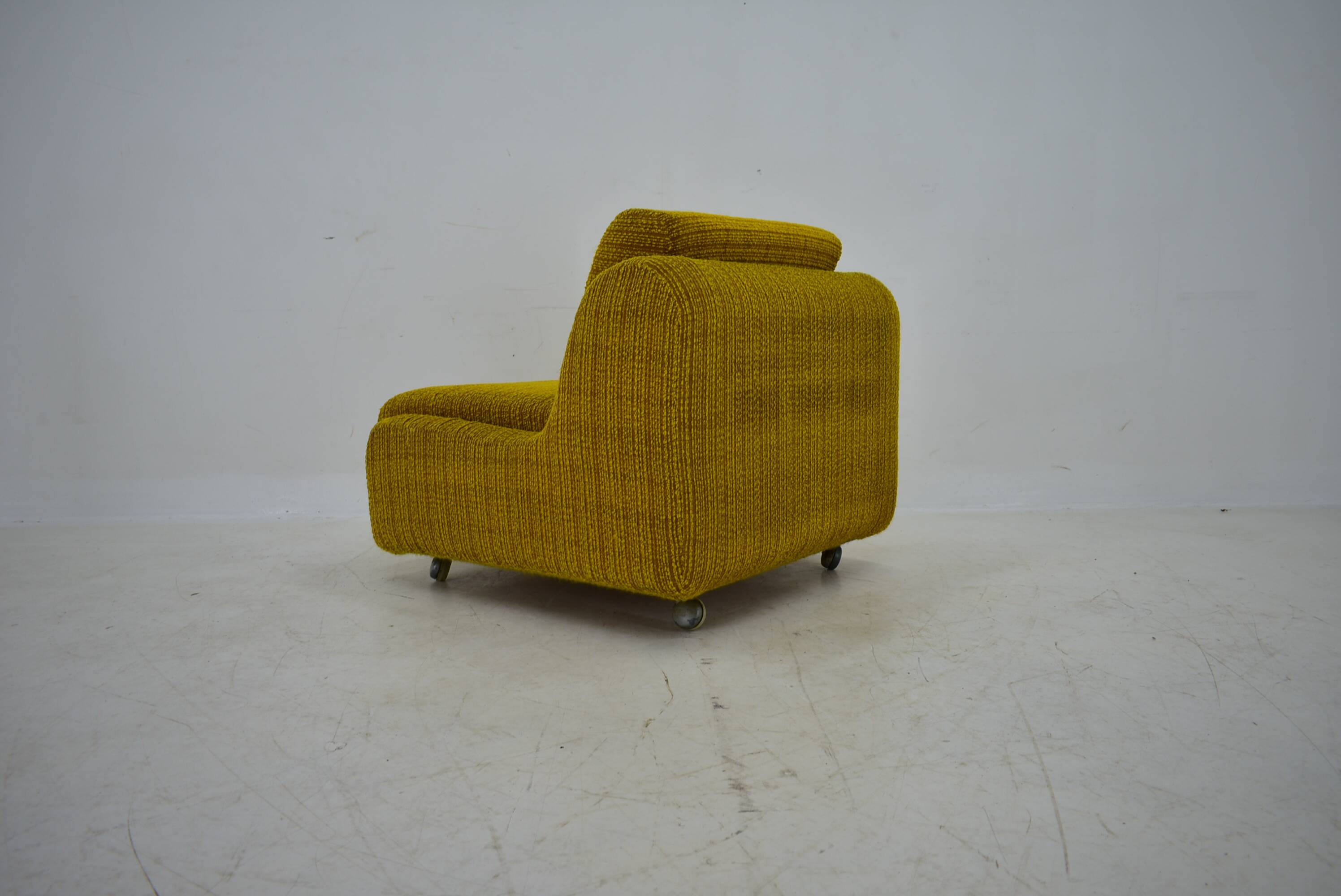 1970s architect Milan Čeček Armchair Apolo 92 for Interiér Praha , Czechoslovakia