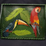 Tray wood décor jungle