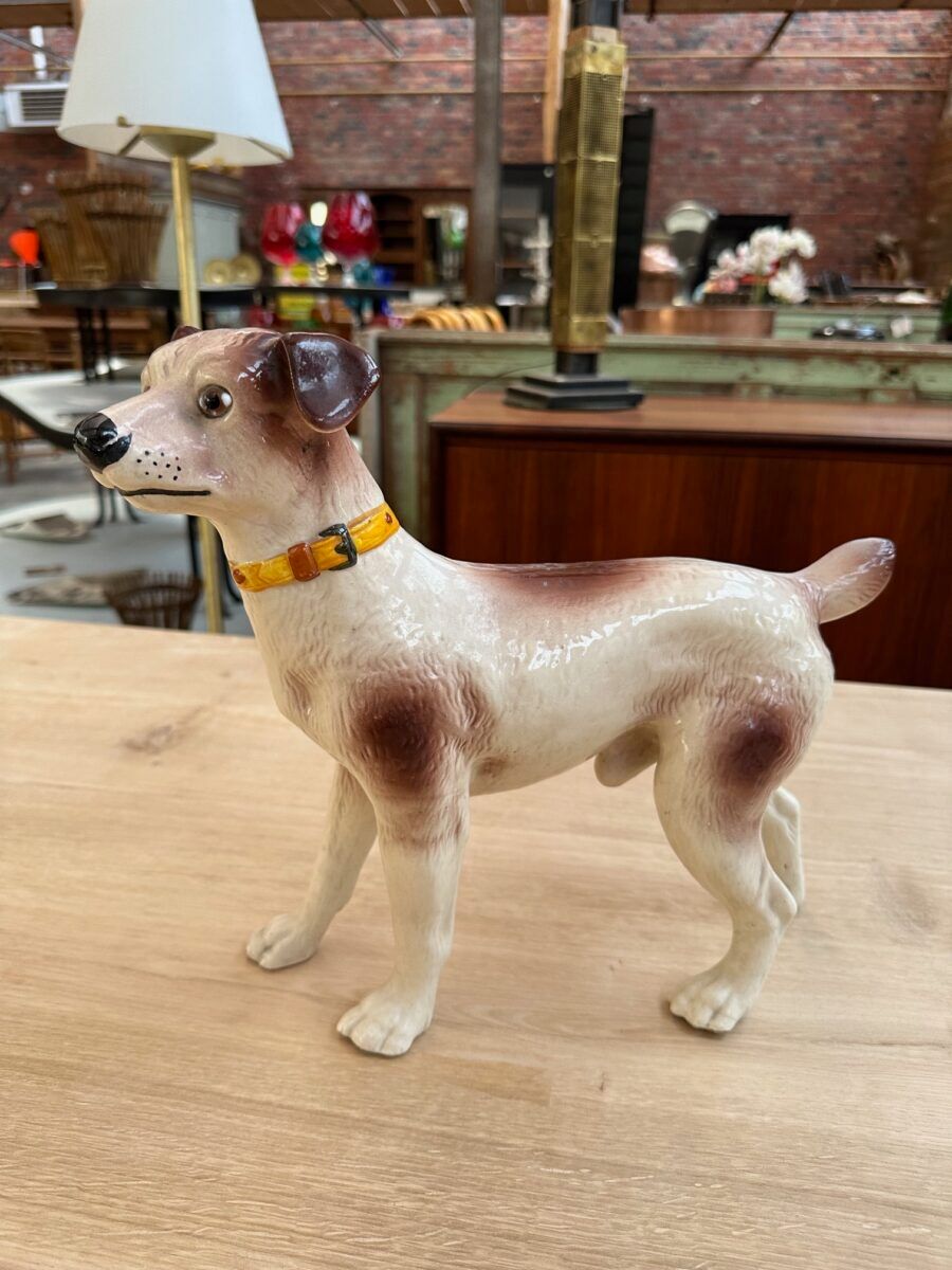 Series of ceramic dogs from Desvres
