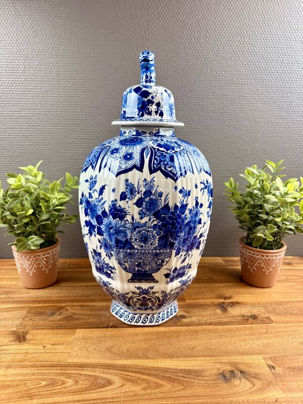 Potiche Delft avec couvercle – De Porceleyne Fles – décor bleu