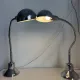 Pair of vintage 1940 Jumo 210 chrome desk lamps - 50 cm