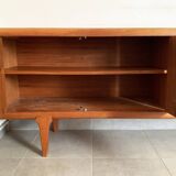 Large Danish vintage row in blond teak from the 60s